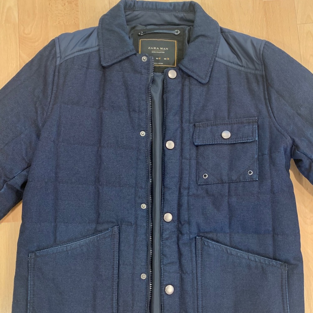 zara vintage denim jacket